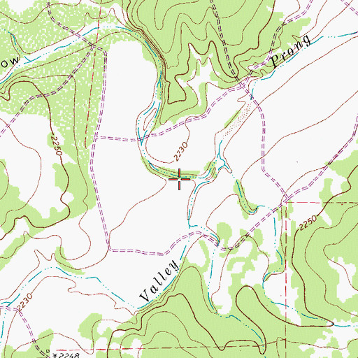 Topographic Map of Live Oak Hollow, TX