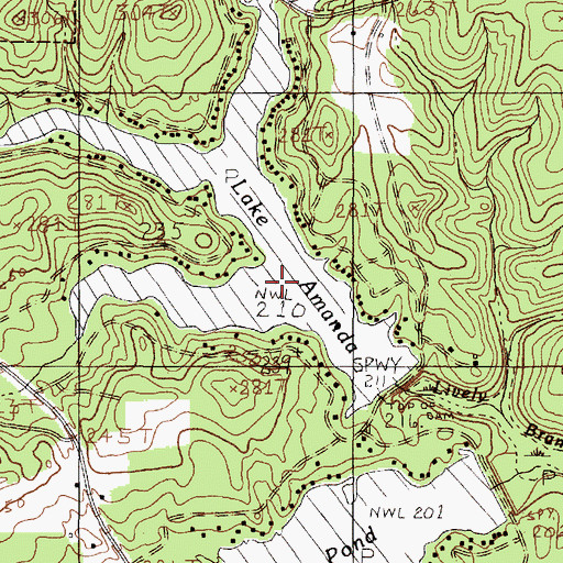 Topographic Map of Lively Branch, TX