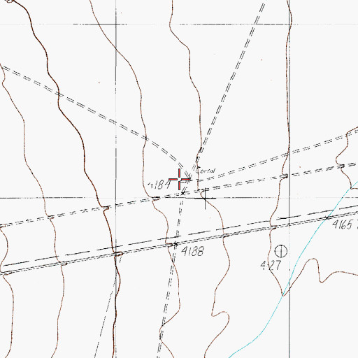 Topographic Map of Llano Tank, TX