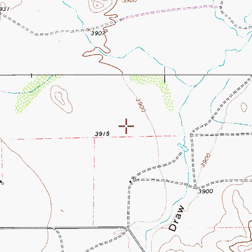 Topographic Map of Lobo Valley, TX
