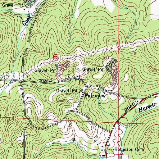 Topographic Map of Fairview School (historical), AL