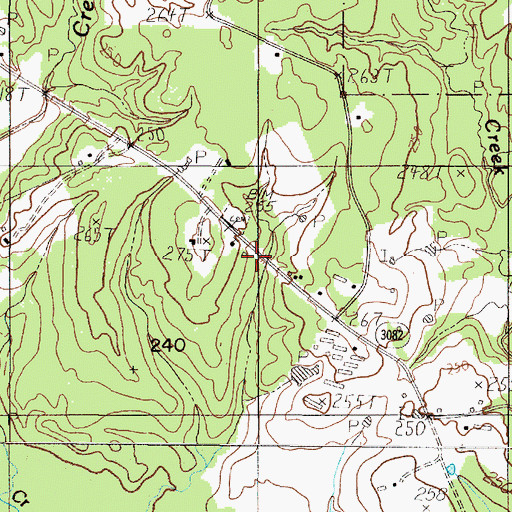 Topographic Map of Lone Cedar Church, TX
