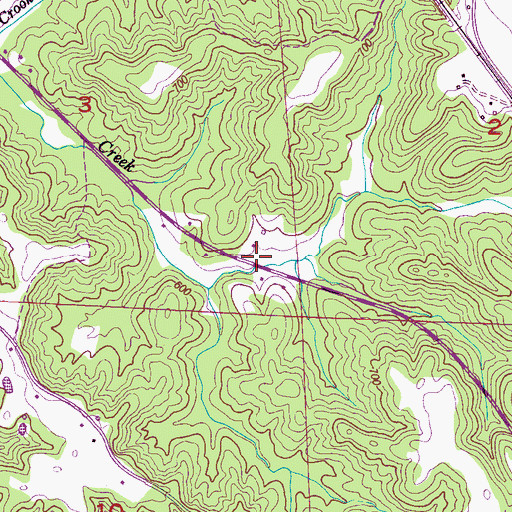 Topographic Map of First United Church, AL