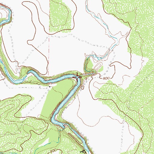Topographic Map of Long Hollow, TX