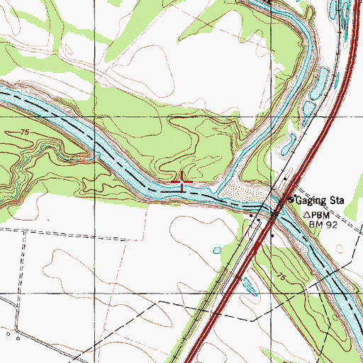 Topographic Map of Long King Creek, TX