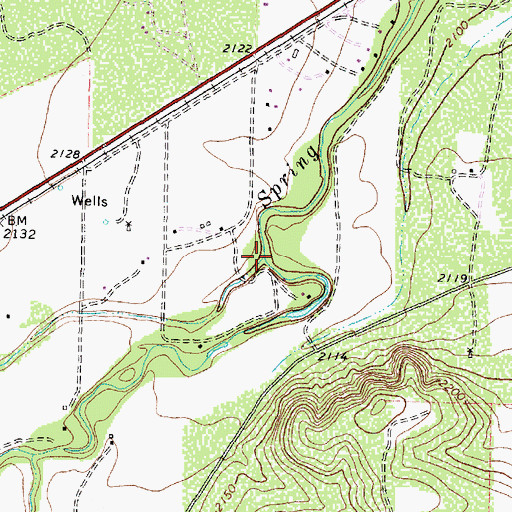 Topographic Map of Lopez Creek, TX