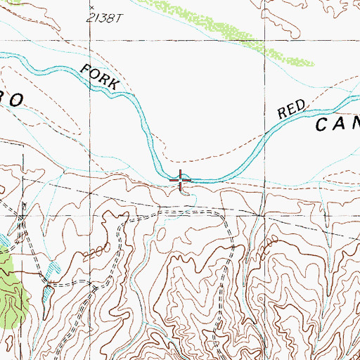 Topographic Map of Lost Canyon, TX