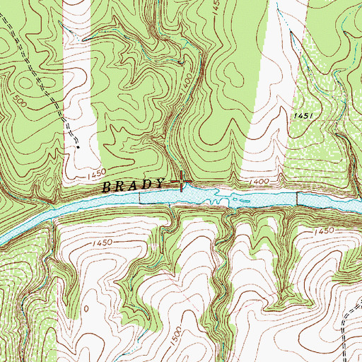 Topographic Map of Lost Creek, TX