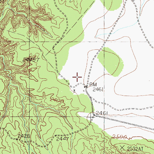 Topographic Map of Lower Barrel Camp, TX