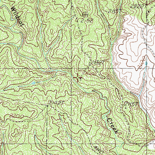 Topographic Map of Lower Wildcat Windmill, TX