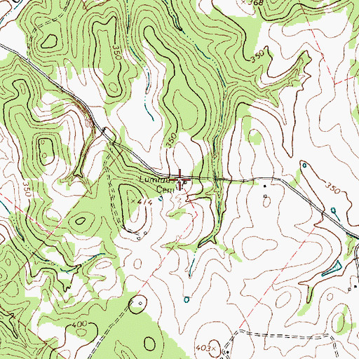 Topographic Map of Lummus Cemetery, TX