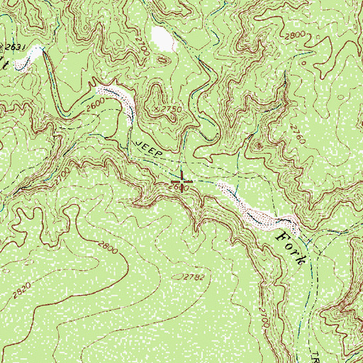 Topographic Map of Luttrell Creek, TX