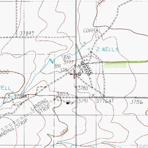 Topographic Map of Lynch Ranch, TX