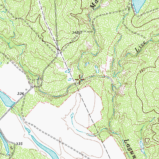 Topographic Map of Macho Creek, TX