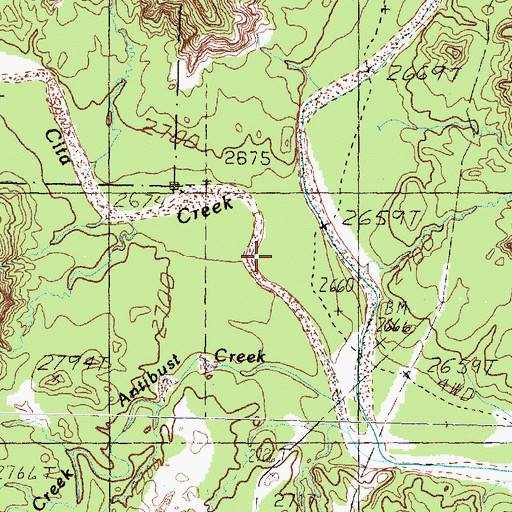 Topographic Map of Mackenzie Battleground, TX