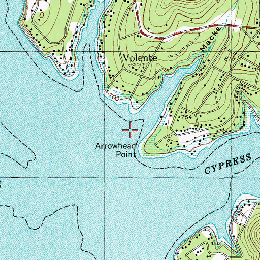 Topographic Map of Macks Canyon, TX