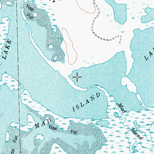 Topographic Map of Mad Island Lake, TX