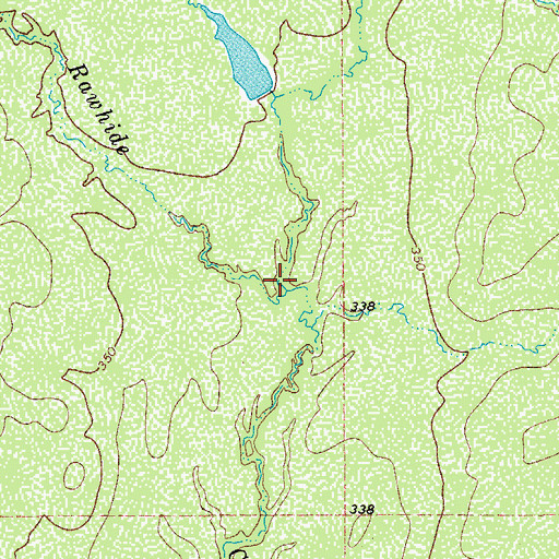 Topographic Map of Maguey Creek, TX