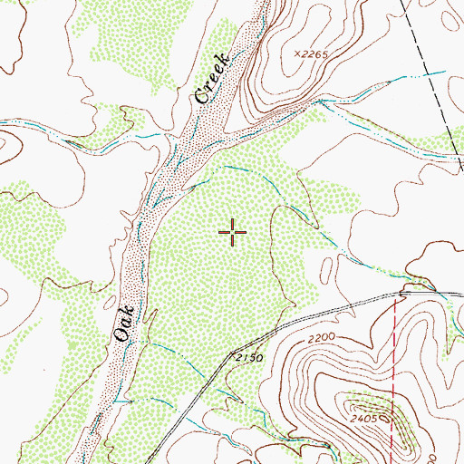 Topographic Map of Mailbox Draw, TX