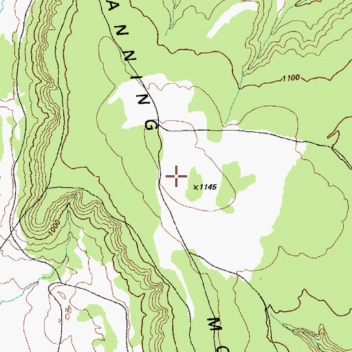Topographic Map of Manning Mountains, TX