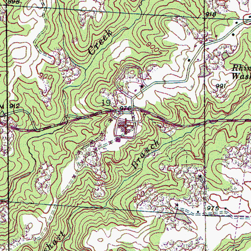 Topographic Map of Northwest Alabama State Junior College, AL