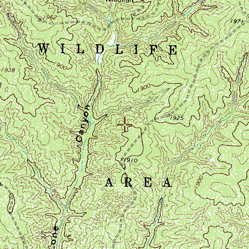 Topographic Map of Matador Wildlife Management Area, TX