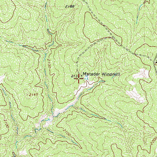Topographic Map of Matador Windmill, TX