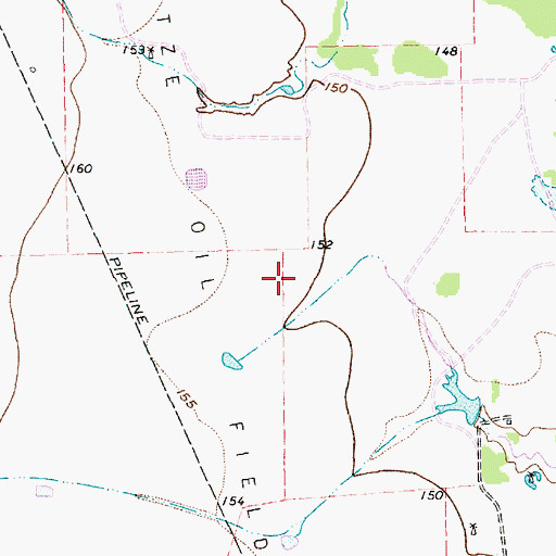 Topographic Map of Matze Oil Field, TX