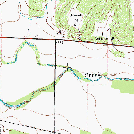 Topographic Map of Maverick Creek, TX