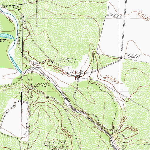 Topographic Map of Mayer Ranch, TX