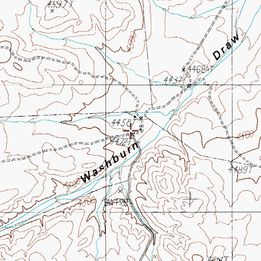 Topographic Map of Mayfield Ranch, TX
