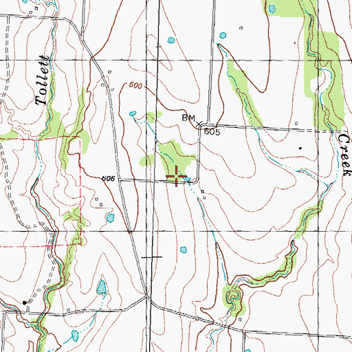 Topographic Map of McClelland School, TX