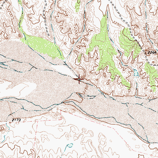 Topographic Map of McCormick Creek, TX