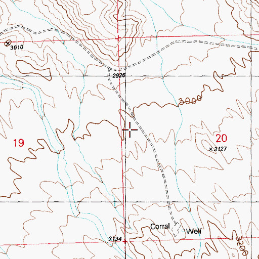 Topographic Map of White Hills, AZ