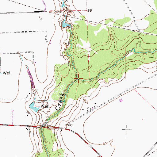 Topographic Map of McFarland Creek, TX