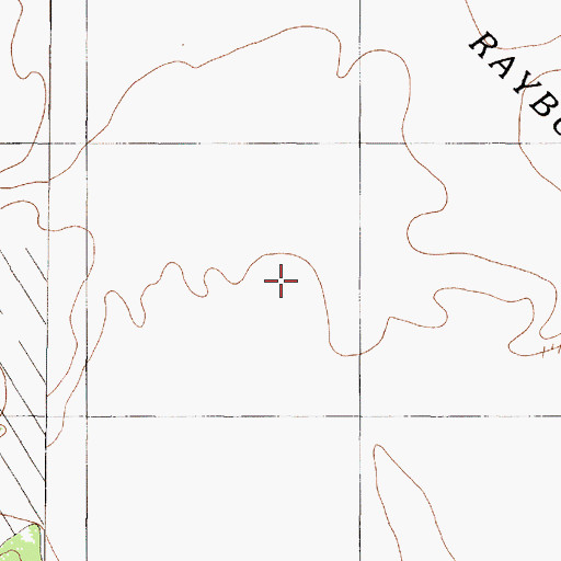 Topographic Map of McGilberry Cemetery, TX