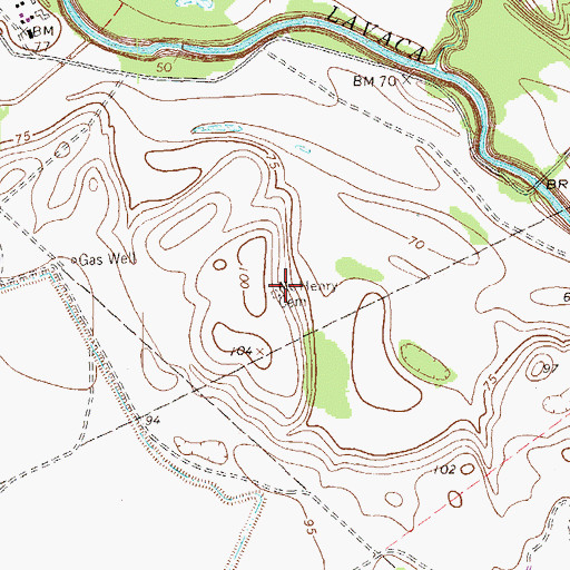 Topographic Map of McHenry Cemetery, TX