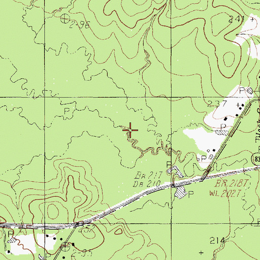 Topographic Map of McKain Creek, TX