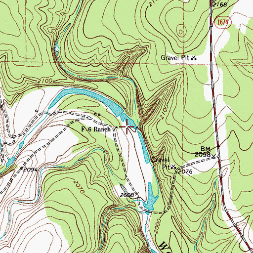 Topographic Map of McKegan Draw, TX