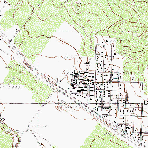 Topographic Map of McKnight State Sanatorium, TX