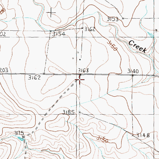 Topographic Map of McMurtry Ranch, TX