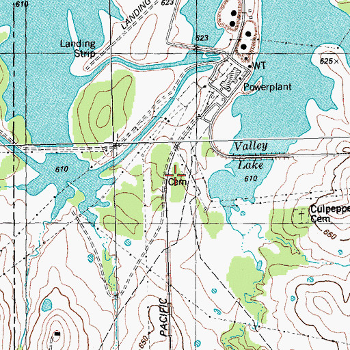 Topographic Map of McNeely Cemetery, TX