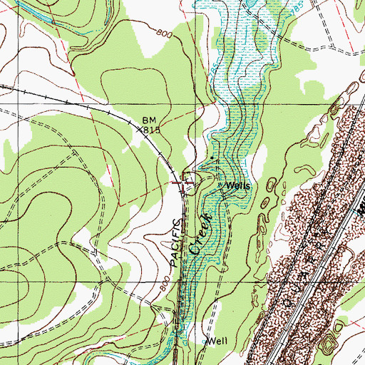 Topographic Map of McNeil Cemetery, TX