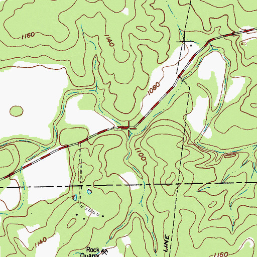 Topographic Map of McNett Creek, TX