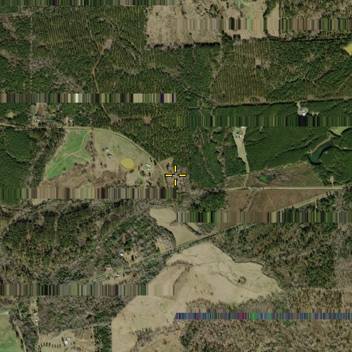 Aerial/Satellite Image of McRae Church, TX