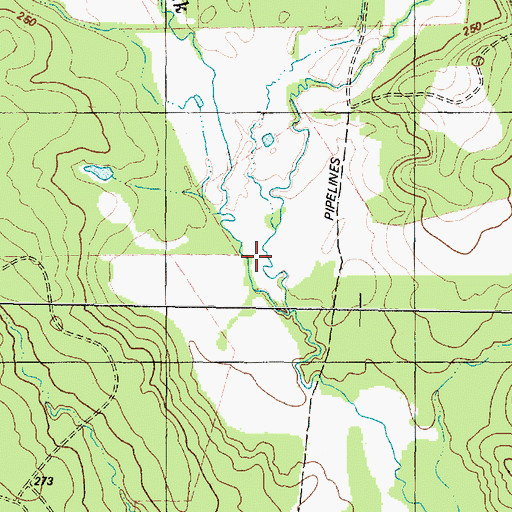 Topographic Map of Meadow Creek, TX