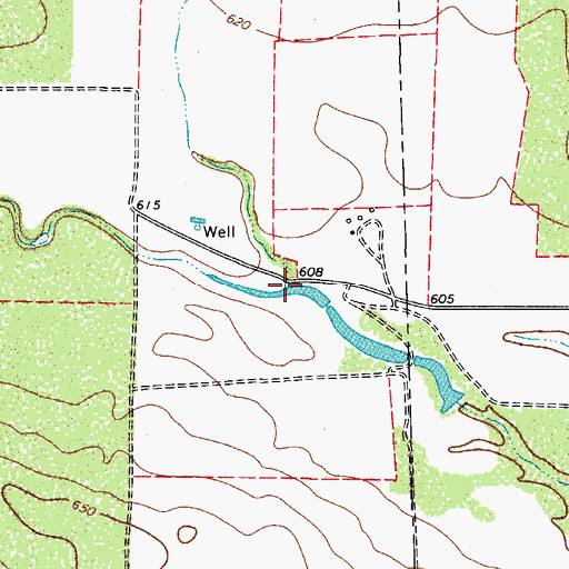 Topographic Map of Medio Creek, TX