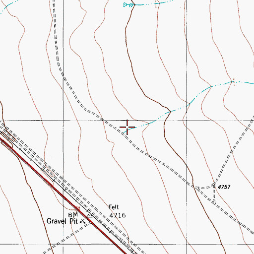 Topographic Map of Medley Draw, TX