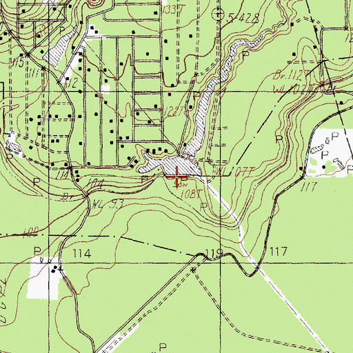 Topographic Map of Meetinghouse Branch, TX
