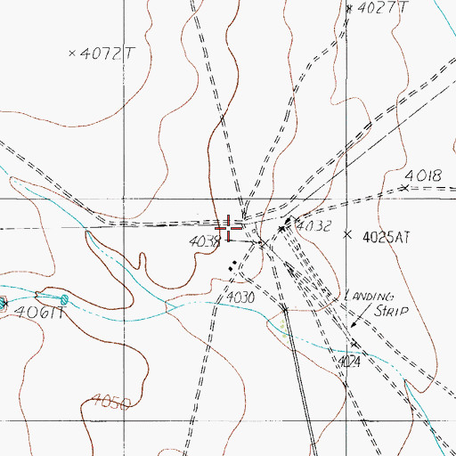 Topographic Map of Melbert Ranch, TX